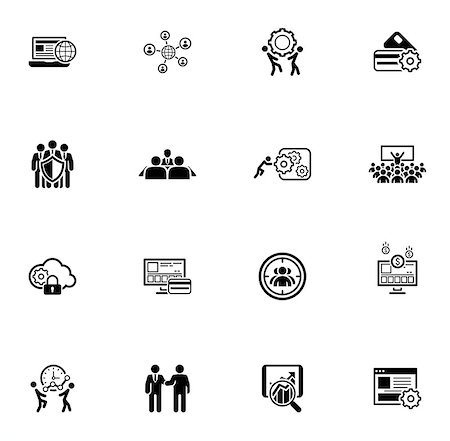 shield business - Flat Design Icons Set. Business and Finance. Isolated Illustration. Stock Photo - Budget Royalty-Free & Subscription, Code: 400-08917918