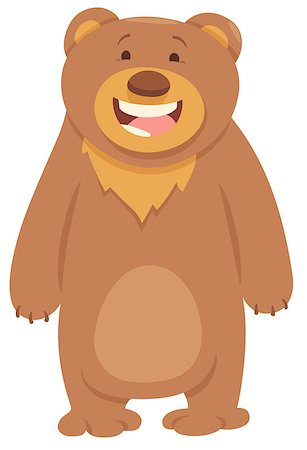 simsearch:400-09095574,k - Cartoon Illustration of Cute Bear Animal Character Foto de stock - Super Valor sin royalties y Suscripción, Código: 400-08918147