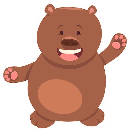 simsearch:400-09171923,k - Cartoon Illustration of Cute Bear or Teddy Animal Character Photographie de stock - Aubaine LD & Abonnement, Code: 400-08918148