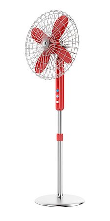 simsearch:400-05687584,k - Electric fan on white background Stock Photo - Budget Royalty-Free & Subscription, Code: 400-08918274