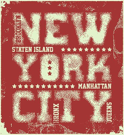 simsearch:400-08919868,k - New York City Typography Graphics, T-shirt design. vector illustration Foto de stock - Royalty-Free Super Valor e Assinatura, Número: 400-08918308