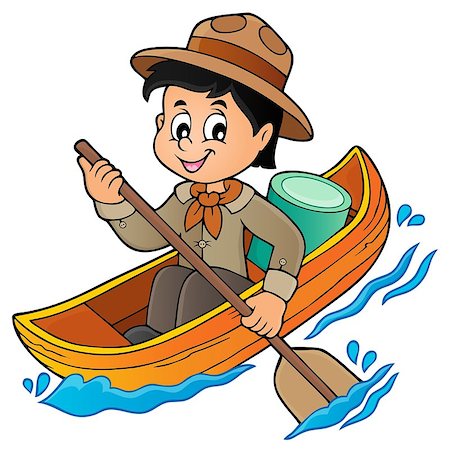 simsearch:400-08918506,k - Water scout boy theme image 1 - eps10 vector illustration. Stock Photo - Budget Royalty-Free & Subscription, Code: 400-08918505