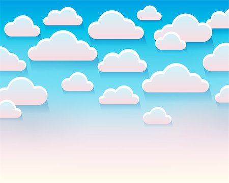 simsearch:400-04272687,k - Stylized clouds theme image 5 - eps10 vector illustration. Stockbilder - Microstock & Abonnement, Bildnummer: 400-08918948