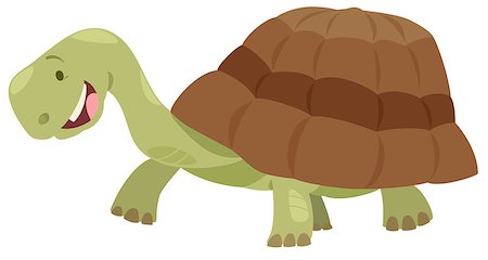 simsearch:400-09049781,k - Cartoon Illustration of Happy Turtle or Tortoise Animal Character Foto de stock - Super Valor sin royalties y Suscripción, Código: 400-08919081