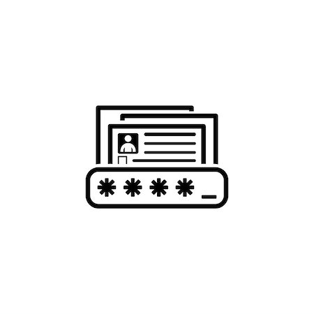 simsearch:400-08919372,k - Personal Data Protection Icon. Flat Design. Business Concept Isolated Illustration. Stock Photo - Budget Royalty-Free & Subscription, Code: 400-08919095