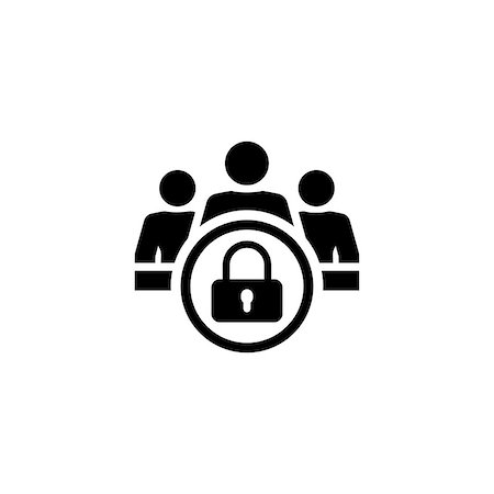 simsearch:400-08919372,k - Personal Data Protection Icon. Flat Design. Business Concept Isolated Illustration. Stock Photo - Budget Royalty-Free & Subscription, Code: 400-08919107
