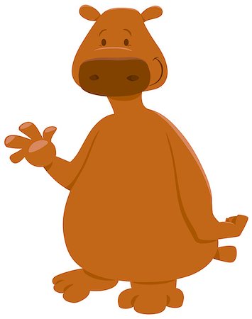 simsearch:400-09095574,k - Cartoon Illustration of Cute Brown Bear Animal Foto de stock - Super Valor sin royalties y Suscripción, Código: 400-08919619