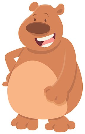 simsearch:400-08918154,k - Cartoon Illustration of Cute Bear Animal Comics Character Fotografie stock - Microstock e Abbonamento, Codice: 400-08919623