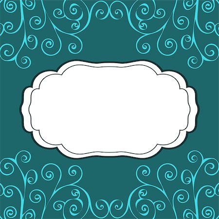 Decorative vintage pattern text background. Vector illustration. Stock Photo - Budget Royalty-Free & Subscription, Code: 400-08929640