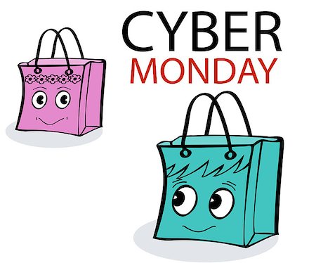 Funny love gift box package sale. Illustrator vector Stock Photo - Budget Royalty-Free & Subscription, Code: 400-08929653