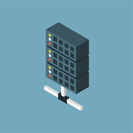 rack server symbol - Server isometric icon Data storage Stock Photo - Budget Royalty-Free & Subscription, Code: 400-08920006