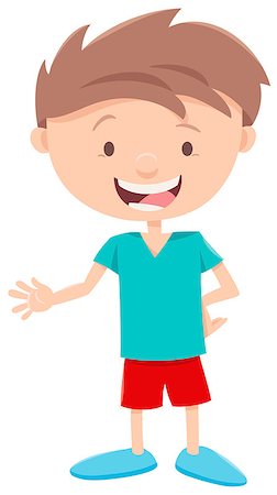 simsearch:400-08410054,k - Cartoon Illustration of Happy Little Boy Character Stock Photo - Budget Royalty-Free & Subscription, Code: 400-08920129