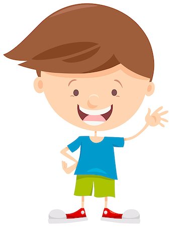 simsearch:400-08410054,k - Cartoon Illustration of Cute Little Boy Kid Character Stock Photo - Budget Royalty-Free & Subscription, Code: 400-08920130