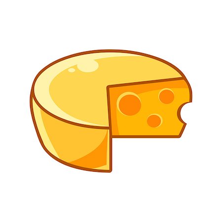 simsearch:400-08934242,k - Swiss Cheeze Head With Holes, Food Item Outlined Isolated Childish Icon For Flash Game Design Or Slot Machine. Eatable Element Of Farming Video Game For Children Cartoon Vector Illustration. Stock Photo - Budget Royalty-Free & Subscription, Code: 400-08934171