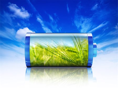 simsearch:693-03312761,k - 3D rendering of a green energy concept Stock Photo - Budget Royalty-Free & Subscription, Code: 400-08934287