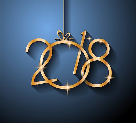 2018 Happy New Year Background for your Seasonal Flyers and Greetings Card or Christmas themed invitations,posters and banners. Stock Photo - Budget Royalty-Free & Subscription, Code: 400-08934553