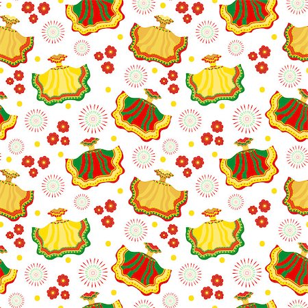 simsearch:400-08973915,k - Cinco de Mayo seamless pattern. Mexican holiday endless background, texture. Vector illustration Stockbilder - Microstock & Abonnement, Bildnummer: 400-08934801