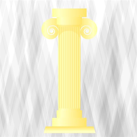 simsearch:400-07265157,k - Yellow Greek Column on Grunge Grey Background Foto de stock - Super Valor sin royalties y Suscripción, Código: 400-08934967