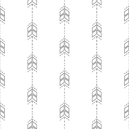 simsearch:400-08934693,k - Small arrow line seamless pattern. Tiny thin arrows in dashed line rows tileable white background. Foto de stock - Royalty-Free Super Valor e Assinatura, Número: 400-08935264