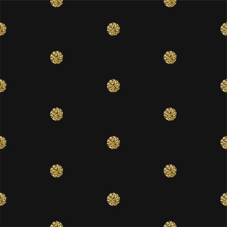 simsearch:400-09116224,k - Gold foil shimmer glitter polkadot dark seamless pattern. Vector shimmer abstract circles grey texture. Sparkle shiny balls background. Fotografie stock - Microstock e Abbonamento, Codice: 400-08935592