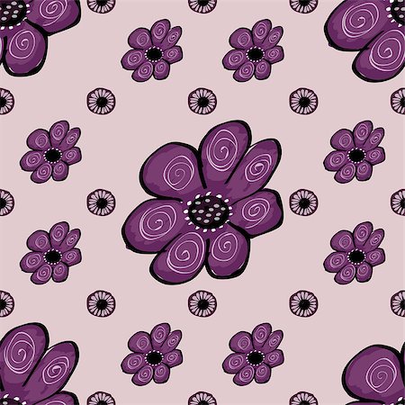 simsearch:400-04757393,k - Abstract flower seamless pattern background. Vector texture Floral seamless backgrounds. Foto de stock - Super Valor sin royalties y Suscripción, Código: 400-08935697