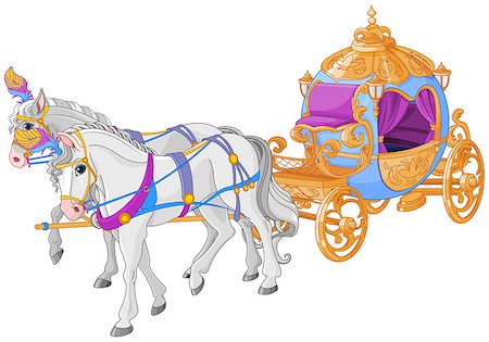The golden carriage of Cinderella Stock Photo - Budget Royalty-Free & Subscription, Code: 400-08935833