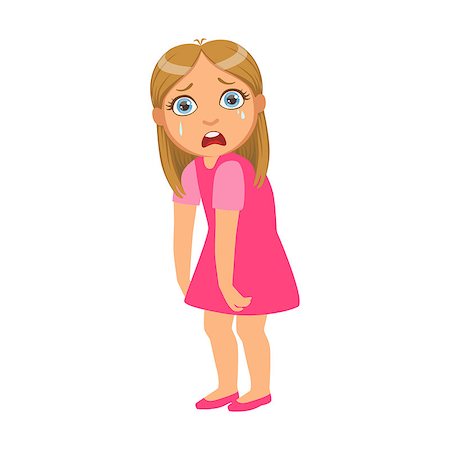 Girl Feeling Bad And Weak,Sick Kid Feeling Unwell Because Of The Sickness, Part Of Children And Health Problems Series Of Illustrations. Young Teenager Ill Cute Cartoon Character With Illness Symptoms. Stock Photo - Budget Royalty-Free & Subscription, Code: 400-08935890