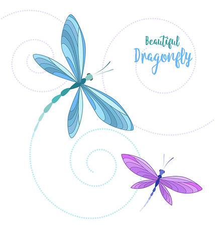 simsearch:400-08787096,k - Vector llustrace dragonfly on a white background. Brightly colored dragonflies in flight Photographie de stock - Aubaine LD & Abonnement, Code: 400-08936159