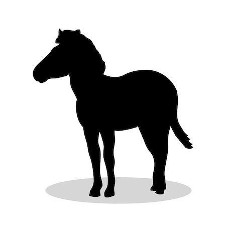 simsearch:400-08939460,k - Zebra mammal black silhouette animal. Vector Illustrator. Photographie de stock - Aubaine LD & Abonnement, Code: 400-08938849