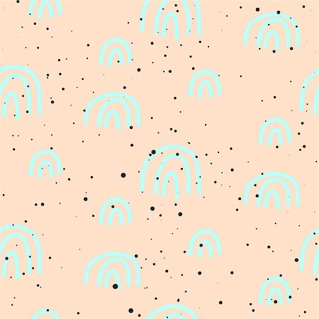 paint brush stroke vector - Abstract pastel peach color strokes seamless vector pattern. Black speckled dots texture. Stock Photo - Budget Royalty-Free & Subscription, Code: 400-08939258