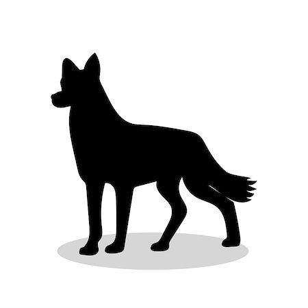 simsearch:400-08920015,k - Dog pet black silhouette animal. Vector Illustrator. Stockbilder - Microstock & Abonnement, Bildnummer: 400-08939433