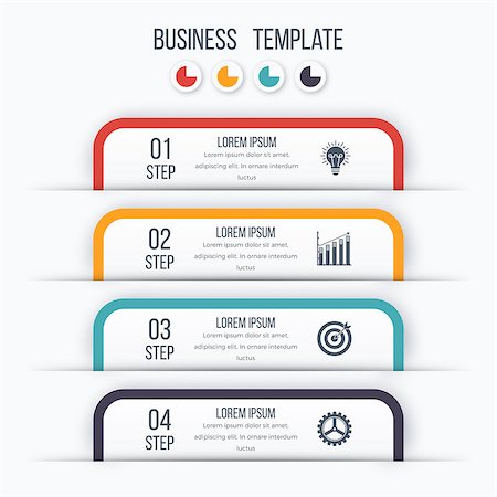 simsearch:400-09173301,k - Modern infographics options template with paper sheets, icons for 4 options. Vector. Can be used for web design and workflow layout Stockbilder - Microstock & Abonnement, Bildnummer: 400-08930208
