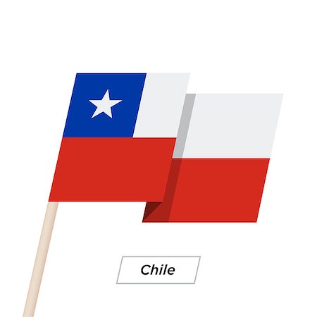 simsearch:400-04186091,k - Chile Ribbon Waving Flag Isolated on White. Vector Illustration. Chile Flag with Sharp Corners Stock Photo - Budget Royalty-Free & Subscription, Code: 400-08930567