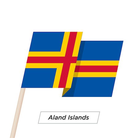 simsearch:400-05136582,k - Aland Island Ribbon Waving Flag Isolated on White. Vector Illustration. Aland Island Flag with Sharp Corners Stockbilder - Microstock & Abonnement, Bildnummer: 400-08930607