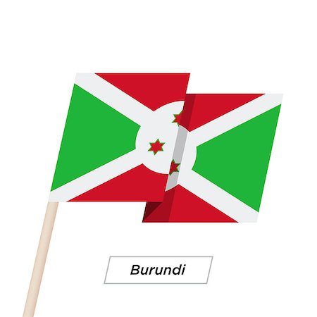 Burundi Ribbon Waving Flag Isolated on White. Vector Illustration. Burundi Flag with Sharp Corners Foto de stock - Super Valor sin royalties y Suscripción, Código: 400-08930601