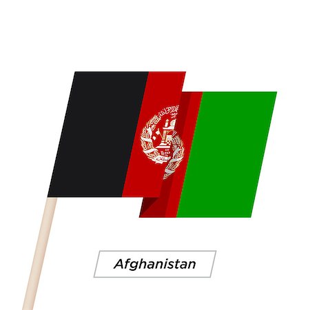 simsearch:400-04724193,k - Afghanistan Ribbon Waving Flag Isolated on White. Vector Illustration. Afghanistan Flag with Sharp Corners Stock Photo - Budget Royalty-Free & Subscription, Code: 400-08930610