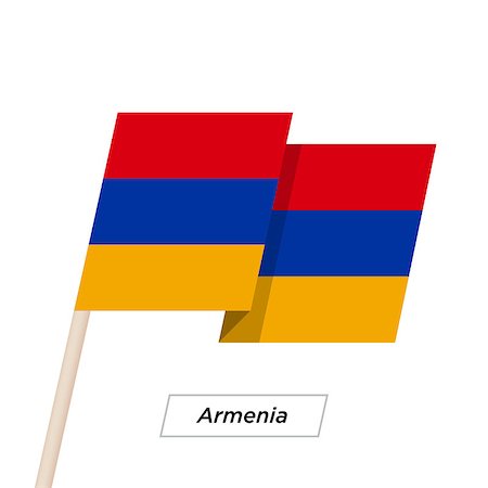 simsearch:400-04186091,k - Armenia Ribbon Waving Flag Isolated on White. Vector Illustration. Armenia Flag with Sharp Corners Stock Photo - Budget Royalty-Free & Subscription, Code: 400-08930613