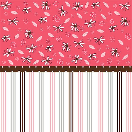 Seamless floral pattern, wallpaper Stock Photo - Budget Royalty-Free & Subscription, Code: 400-08930677