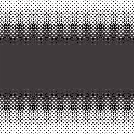 sanyal (artist) - Horizontally Seamless Black and White Dotted Pattern. Gradient of stars. Halftone effect. Repeating background texture. Vector illustration Fotografie stock - Microstock e Abbonamento, Codice: 400-08931001