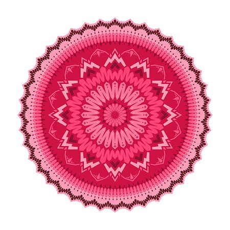 sanyal (artist) - Mandala Round Ornament Pattern. Boho vintage style vector background. Hand drawn design. Ethnic motifs. Fotografie stock - Microstock e Abbonamento, Codice: 400-08931191