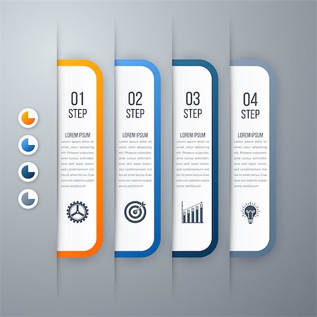 simsearch:400-09173301,k - Modern infographics options template with paper sheets, icons for 4 options. Vector. Can be used for web design and workflow layout Stockbilder - Microstock & Abonnement, Bildnummer: 400-08931307