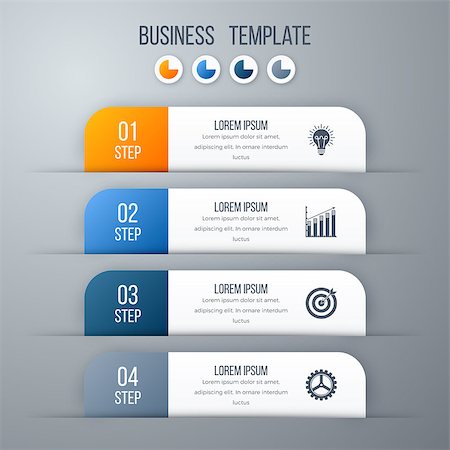 simsearch:400-09173301,k - Modern infographics options template with paper sheets, icons for 4 options. Vector. Can be used for web design and workflow layout Stockbilder - Microstock & Abonnement, Bildnummer: 400-08931320