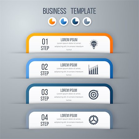 simsearch:400-09173301,k - Modern infographics options template with paper sheets, icons for 4 options. Vector. Can be used for web design and workflow layout Stockbilder - Microstock & Abonnement, Bildnummer: 400-08931321