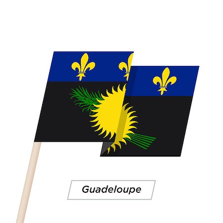 Guadeloupe Ribbon Waving Flag Isolated on White. Vector Illustration. Guadeloupe Flag with Sharp Corners Foto de stock - Super Valor sin royalties y Suscripción, Código: 400-08931386