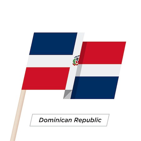 simsearch:400-04186091,k - Dominican Republic Ribbon Waving Flag Isolated on White. Vector Illustration. Dominican Republic Flag with Sharp Corners Stock Photo - Budget Royalty-Free & Subscription, Code: 400-08931391