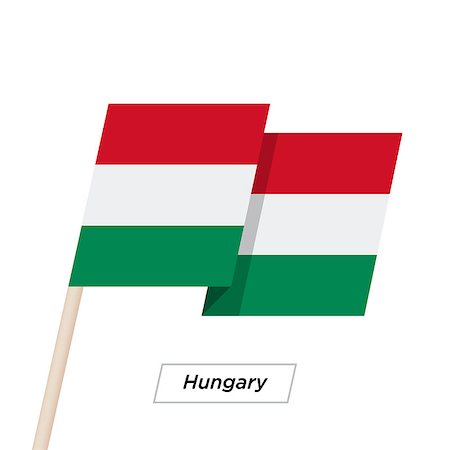 simsearch:400-08932157,k - Hungary Ribbon Waving Flag Isolated on White. Vector Illustration. Hungary Flag with Sharp Corners Photographie de stock - Aubaine LD & Abonnement, Code: 400-08931426
