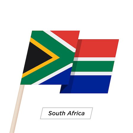 prétoria - South Africa Ribbon Waving Flag Isolated on White. Vector Illustration. South Africa Flag with Sharp Corners Foto de stock - Super Valor sin royalties y Suscripción, Código: 400-08932148