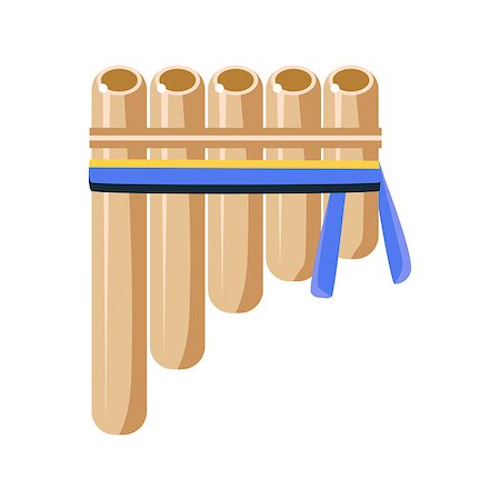 simsearch:400-08932635,k - Panpipes Flute Musical Instrument, Native American Indian Culture Symbol, Ethnic Object From North America Isolated Icon. Tribal Decorative Element Of Indian Tribe Life Vector Cartoon Illustration. Stock Photo - Budget Royalty-Free & Subscription, Code: 400-08932641