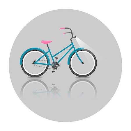 Bicycle. Bike icon vector. Vector bright illustration of Bike. Cycling concept. Trendy style for graphic design, logo, Web site, social media, user interface, mobile app. Foto de stock - Super Valor sin royalties y Suscripción, Código: 400-08932784