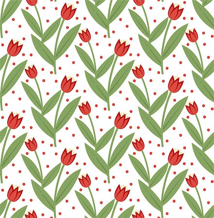 simsearch:400-08158857,k - Floral seamless pattern. Flowers repeating texture. Botanical endless background. Vector illustration Photographie de stock - Aubaine LD & Abonnement, Code: 400-08933002